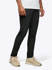 AO 5-Pocket Pant | Black Slim-Fit Versaknit®