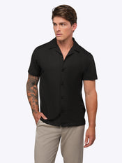 Capri Camp Collar | Black Signature-Fit