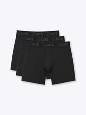 Organic Cotton Boxer Brief 3-Pack | Black