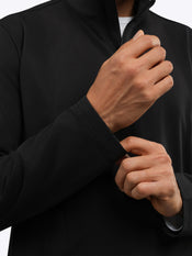 Crossover Fleece Q-Zip | Black Signature-Fit