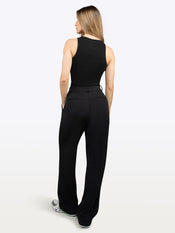 Essential Pant | Black Relaxed-fit