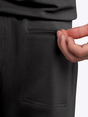 Hyperloop Straight-Leg Sweatpant | Black Slim-fit