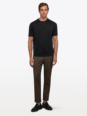 Riviera Luxe Knit Crewneck Tee | Black Signature-Fit