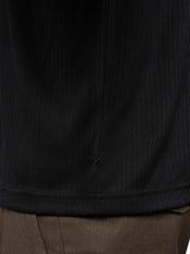 SoHo Ribbed Crewneck Tee | Black