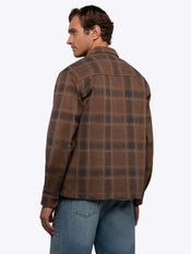 District Heavyweight Overshirt | Brown Plaid Classic-Fit