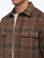 District Heavyweight Overshirt | Brown Plaid Classic-Fit