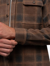 District Heavyweight Overshirt | Brown Plaid Classic-Fit