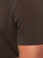 Riviera Knit Button Up | Burnt Oak Signature-Fit