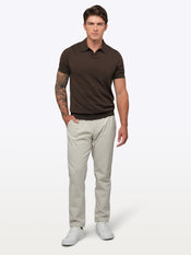 Riviera Knit Polo | Burnt Oak Signature-Fit