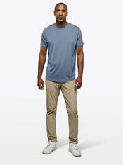 AO Curve-Hem Tee | Cadet Blue Signature-Fit PYCA Pro®