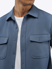 Hyperloop Overshirt | Cadet Blue Signature-Fit