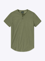 AO Henley Curve-Hem | Capers Signature-Fit PYCA Pro®
