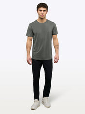 AO Curve-Hem Tee | Castor Grey Signature-Fit PYCA Pro®