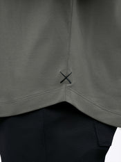 AO Henley Curve-Hem | Castor Grey Signature-Fit PYCA Pro®