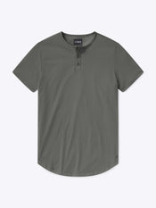 AO Henley Curve-Hem | Castor Grey Signature-Fit PYCA Pro®