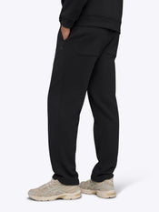 Divine Fleece Oversized Straight-Leg Sweatpant | Black