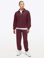Divine Fleece Q-Zip | Currant Classic-fit