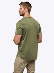 AO Henley Curve-Hem | Capers Signature-Fit PYCA Pro®