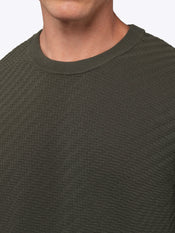 Riviera Knit Long Sleeve Texture Tee | Cypress Signature-Fit