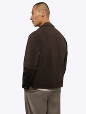 Grand Harrington Jacket | Dark Cognac Classic-Fit