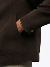 Grand Harrington Jacket | Dark Cognac Classic-Fit