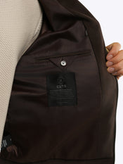 Grand Harrington Jacket | Dark Cognac Classic-Fit