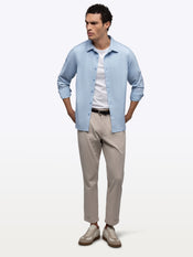 Soho Long Sleeve Button Up | Oxford Blue Signature-Fit