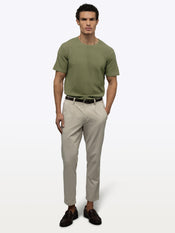 Riviera Knit Textured Tee | Capers Signature-Fit