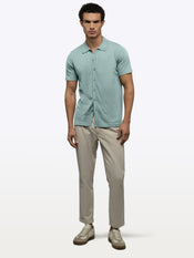 Riviera Knit Button Up | Stormy Sea Signature-Fit