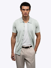 Riviera Knit Button Up | Metal Signature-Fit