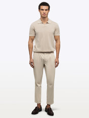 Riviera Knit Polo | Sand Dune Signature-Fit