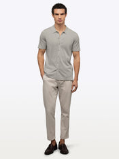 Riviera Knit Button Up | Morning Dove Signature-Fit