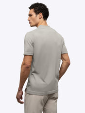 Riviera Knit Button Up | Morning Dove Signature-Fit