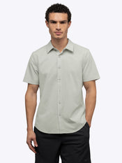 Crossover Button Up | Morning Dove Signature Fit