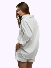 Soho Boxer Short Set | White Soho Long Sleeve Button Up + SoHo Boxer Short