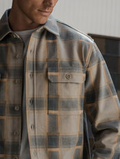 District Heavyweight Overshirt | Nimbus Plaid Classic-Fit