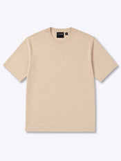 SoHo Ribbed Crewneck Tee | Sand Dune