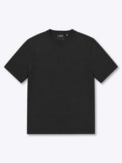Riviera Luxe Knit Crewneck Tee | Black Signature-Fit