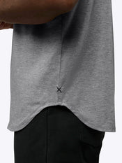 AO Elongated Tee | Heather Grey Signature-fit PYCA Pro®