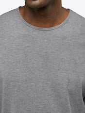 AO Split-Hem Tee | Heather Grey Signature-fit PYCA Pro®