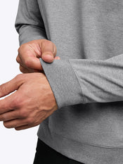 Hyperloop Pullover Split-Hem | Heather Grey Signature-fit