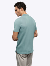 Riviera Knit Button Up | Isle Blue Signature-Fit