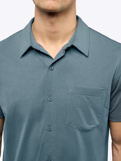AO Button Up | Naples Blue Signature-Fit PYCA Pro®