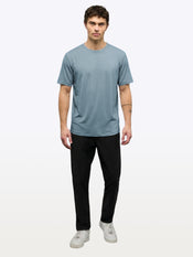 Featherlight Pima Tee | Naples Blue Signature-fit