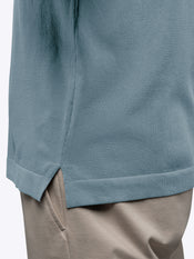 Riviera Knit Button Up | Naples Blue Signature-Fit