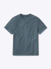 Riviera Knit Textured Tee | Naples Blue Signature-Fit