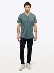 AO V-Neck Curve-Hem Tee | North Atlantic Signature-Fit PYCA Pro®