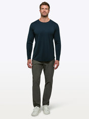 AO Long Sleeve Curve-Hem Tee | Obsidian Signature-fit PYCA Pro®