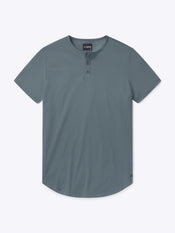 AO Henley Curve-Hem | Ocean Storm Signature-fit PYCA Pro®