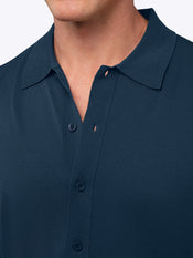 Riviera Button Up Fit Bundle – Riviera Knit Button Up | Pacific Blue Signature-Fit